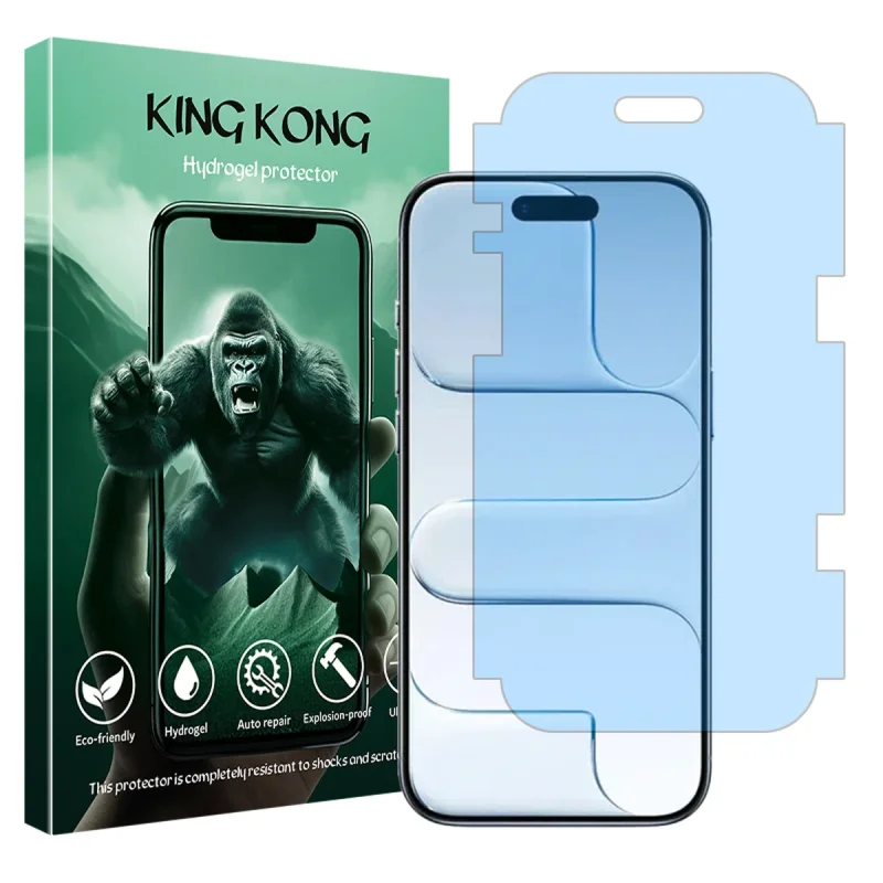 محافظ صفحه نمایش مات ضداشعه آبی کینگ کونگ مدل Tough مناسب برای گوشی موبایل اپل iPhone Air