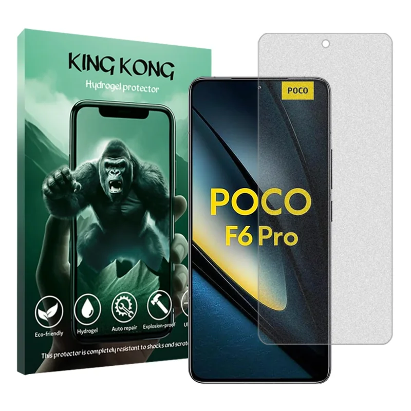 محافظ صفحه نمایش مات کینگ کونگ مدل Tough مناسب برای گوشی موبایل شیائومی Poco F6 Pro