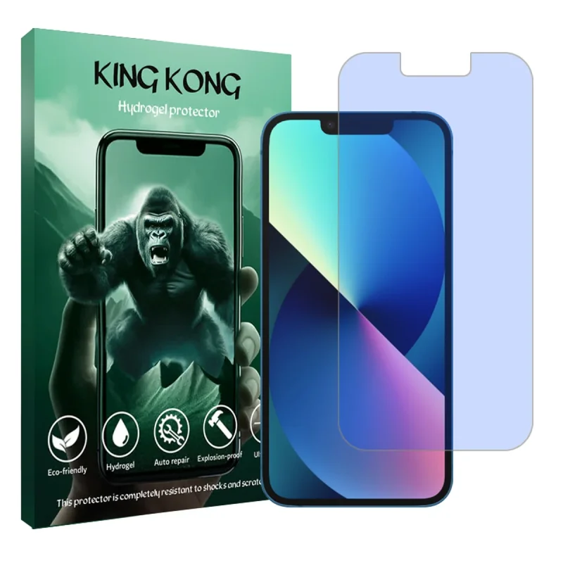 محافظ صفحه نمایش ضداشعه آبی کینگ کونگ مدل Tough مناسب برای گوشی موبایل اپل iPhone 13