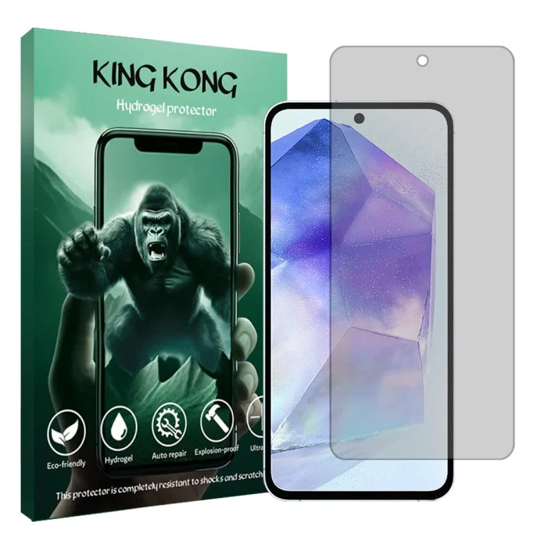 محافظ صفحه نمایش شفاف کینگ کونگ مدل Tough مناسب برای گوشی موبایل سامسونگ Galaxy A55 5G
