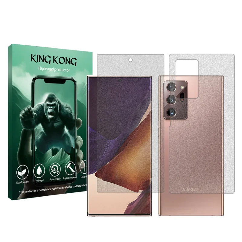 محافظ صفحه نمایش مات کینگ کونگ مدل Tough مناسب برای گوشی موبایل سامسونگ Galaxy Note 20 Ultra 5G به همراه محافظ پشت گوشی