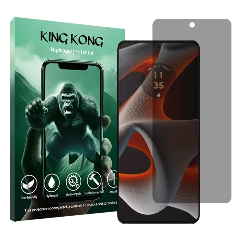 محافظ صفحه نمایش حریم شخصی کینگ کونگ مدل Tough مناسب برای گوشی موبایل موتورولا Edge 50 Pro