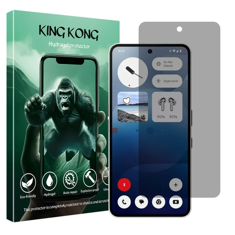 محافظ صفحه نمایش حریم شخصی کینگ کونگ مدل Tough مناسب برای گوشی موبایل ناتینگ Phone 3a