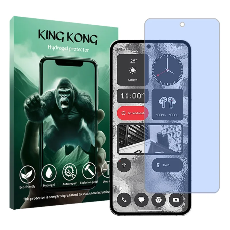 محافظ صفحه نمایش ضداشعه آبی کینگ کونگ مدل Tough مناسب برای گوشی موبایل ناتینگ Phone 2
