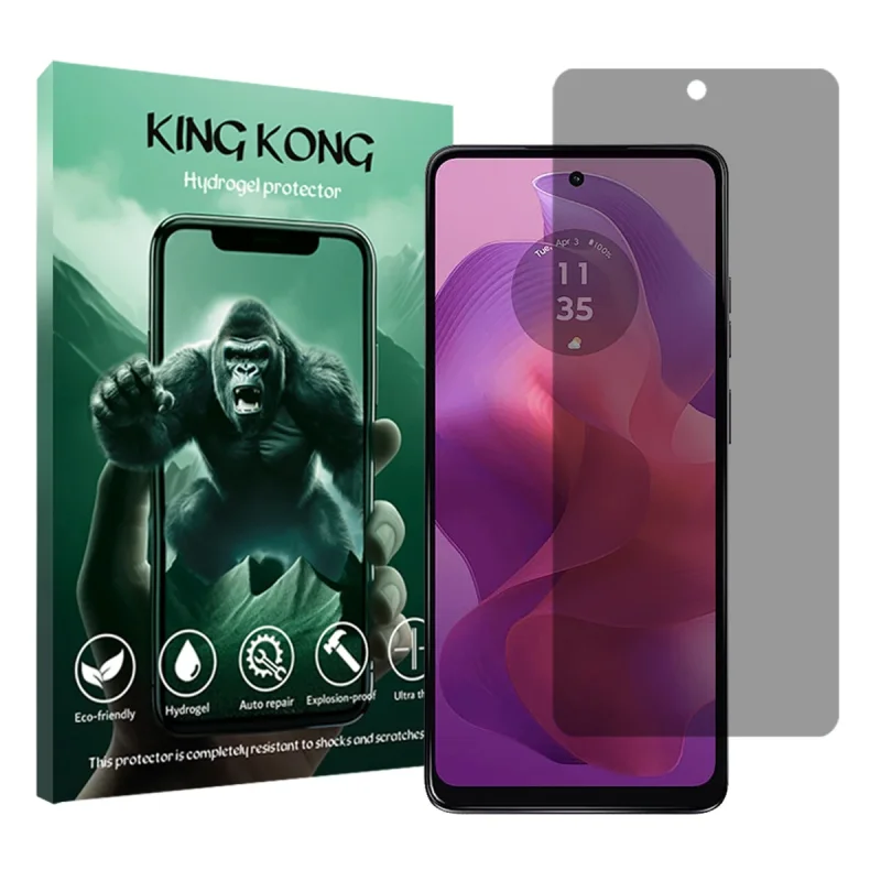 محافظ صفحه نمایش حریم شخصی کینگ کونگ مدل Tough مناسب برای گوشی موبایل موتورولا Moto G24