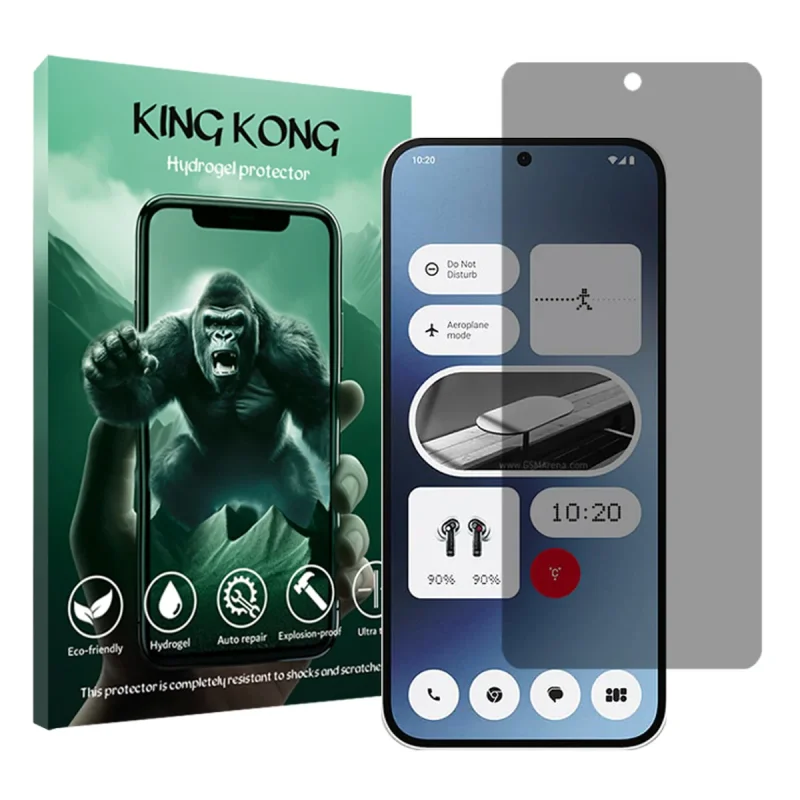 محافظ صفحه نمایش حریم شخصی کینگ کونگ مدل Tough مناسب برای گوشی موبایل ناتینگ Phone 2a