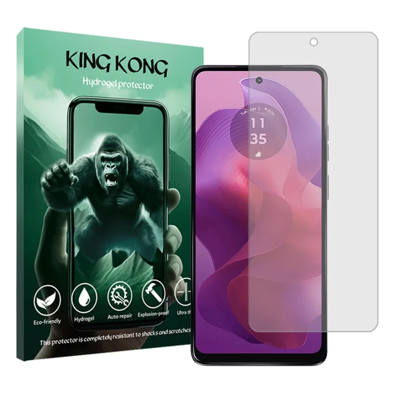 محافظ صفحه نمایش شفاف کینگ کونگ مدل Tough مناسب برای گوشی موبایل موتورولا Moto G24