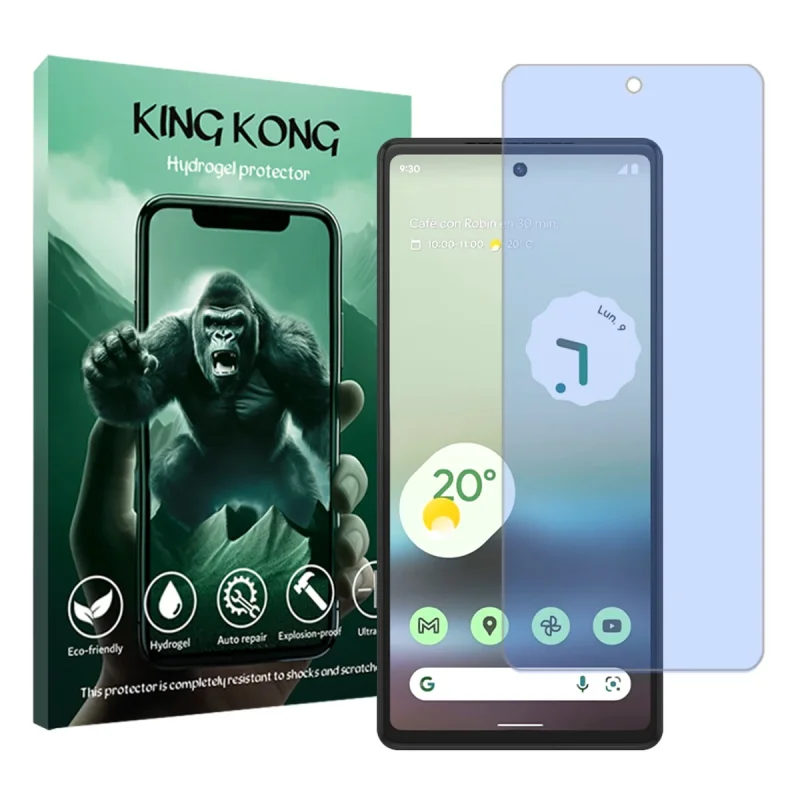 محافظ صفحه نمایش ضداشعه آبی کینگ کونگ مدل Tough مناسب برای گوشی موبایل گوگل Pixel 6a
