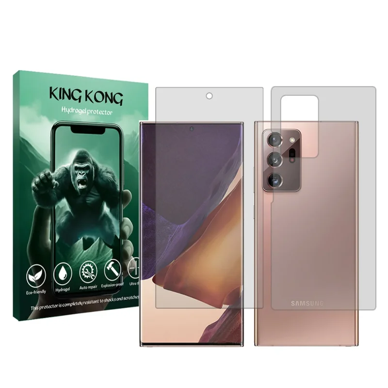 محافظ صفحه نمایش شفاف کینگ کونگ مدل Tough مناسب برای گوشی موبایل سامسونگ Galaxy Note 20 Ultra 5G به همراه محافظ پشت گوشی