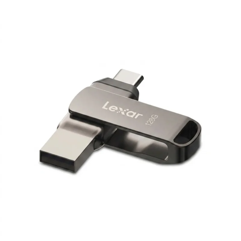 فلش مموری لکسار مدل Dual Drive D400 ظرفیت 128 گیگابایت با رابط USB 3.2