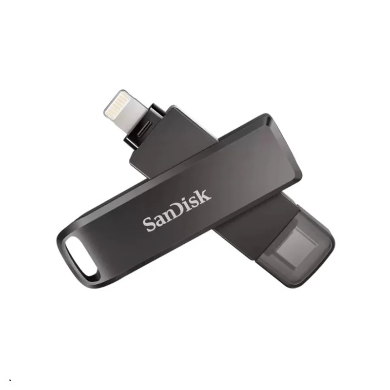فلش مموری سن دیسک مدل PHONE DRIVE ( LIGHTNING / TYPE-C ) ظرفیت 64 گیگابایت با رابط لایتنینگ، USB Type-C