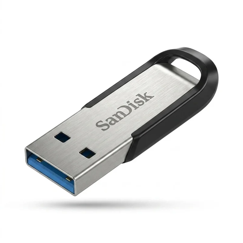 فلش مموری سن دیسک مدل Ultra Flair CZ73 ظرفیت 512 گیگابایت با بدنه فلزی، رابط USB 3.0 و سرعت خواندن 150 مگابایت بر ثانیه، سازگار با ویندوز، مک، گوشی، تبلت و تلویزیون