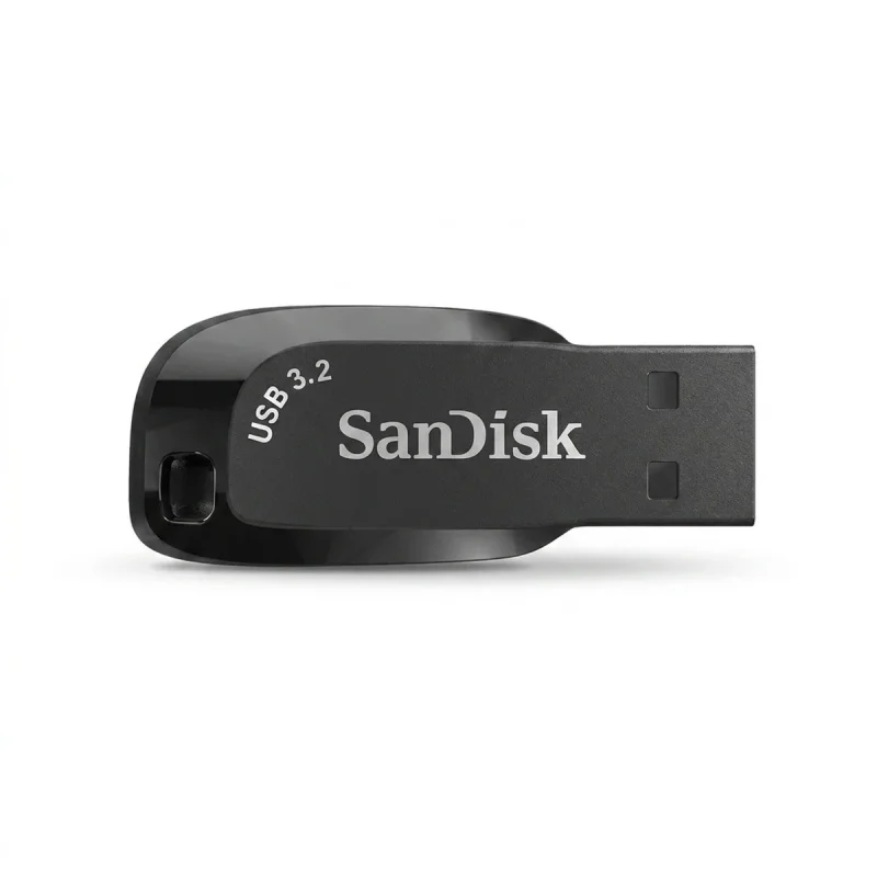 فلش مموری سن دیسک Ultra Shift ظرفیت 64 گیگابایت، USB 3.2، سرعت انتقال تا 100 مگابایت بر ثانیه، مقاوم در برابر شوک، لرزش، گرد و غبار و ضد اثر انگشت
