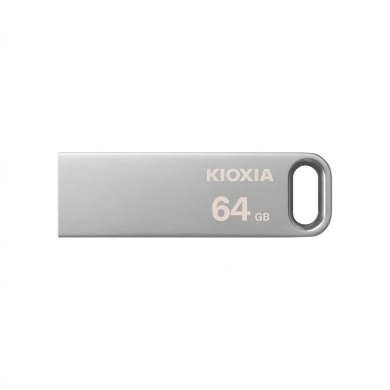 فلش مموری کیوکسیا مدل U366 ظرفیت 64 گیگابایت بدنه استیل مقاوم، رابط USB 3.2 سرعت انتقال بالا و حلقه اتصال آسان