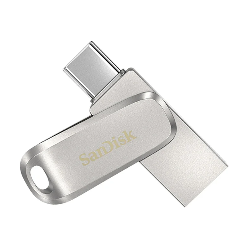 فلش مموری سن دیسک مدل Luxe ظرفیت 32 گیگابایت سرعت خواندن 150 مگابایت بر ثانیه اتصال USB-C طراحی ساده و وزن 19 گرم