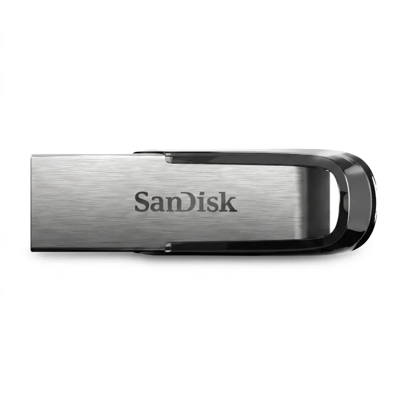 فلش مموری سن دیسک مدل Ultra Flair CZ73 ظرفیت 16 گیگابایت با بدنه فلزی، پورت USB 3.0، سازگار با USB 2.0 و قابلیت رمزگذاری فایل‌ها