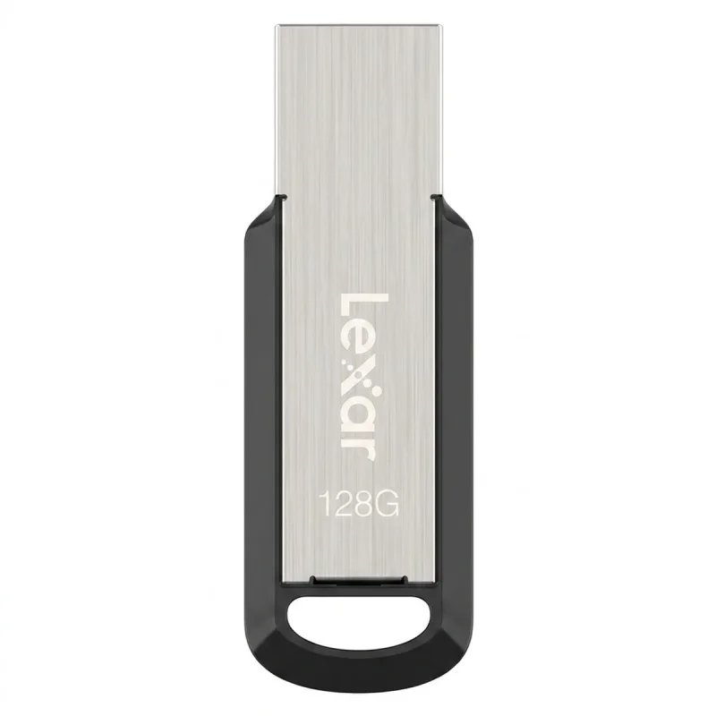 فلش مموری لکسار مدل M400 ظرفیت 128 گیگابایت رابط USB 3.0 مقاوم در برابر ضربه و سازگار با سیستم‌های PC و Mac