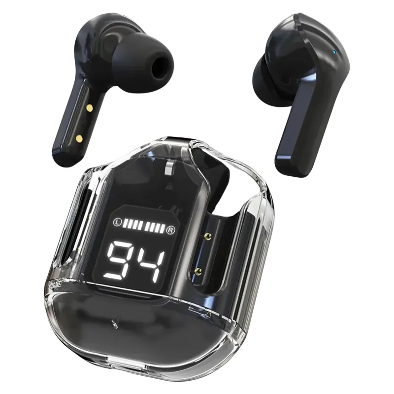 هدفون بلوتوثی مدل Ultra Pods بدون نویز کنسلینگ، درگاه شارژ USB Type-C، دارای میکروفون داخلی، تا 9 ساعت پخش موسیقی، مقاوم در برابر گرد و غبار