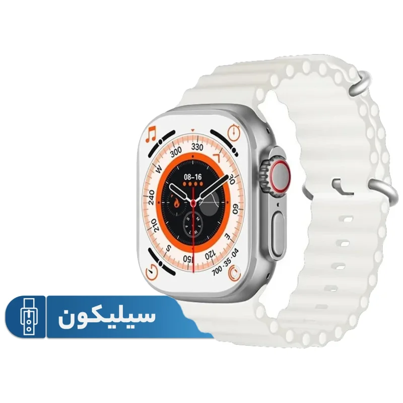 ساعت هوشمند مدل T3000ULTRA دارای قابلیت های صفحه نمایش رنگی، صفحه نمایش لمسی بند سیلیکون