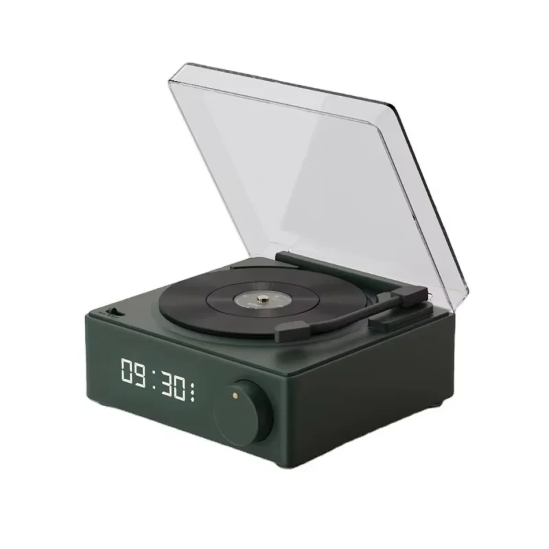 اسپیکر ساعت رترو طرح گرامافون مدل Vinyl X11