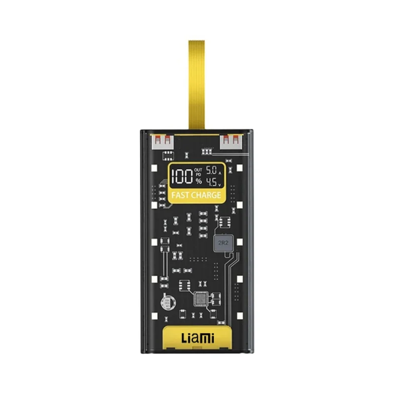 پاور بانک لیامی مدل LM-7011-22.5w ظرفیت 10000 میلی آمپر ساعت