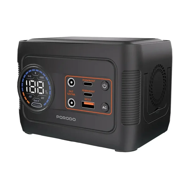 پاوراستیشن 150وات پرودو مدل FORCEBASE PDD150GYBK ظرفیت 52000 میلی آمپر ساعت