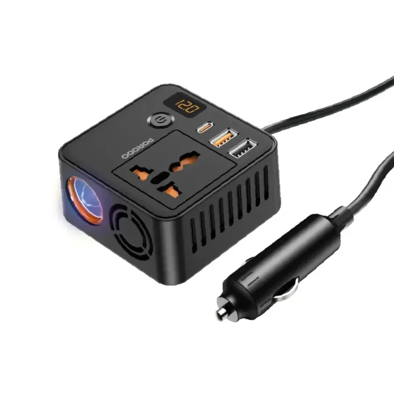 مبدل برق خودرو پرودو مدل Universal PD-FWCH057 200W