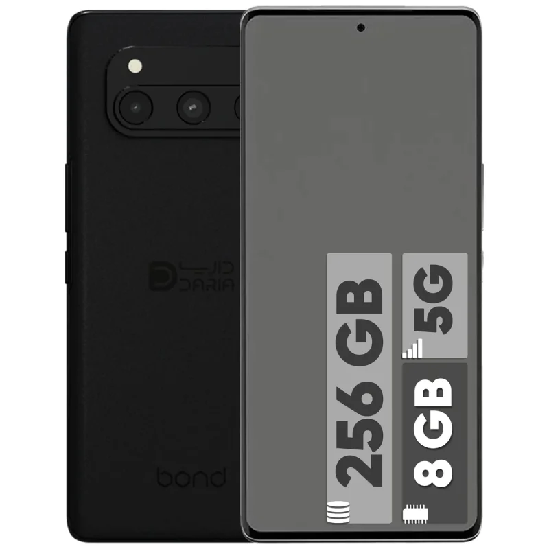 گوشی موبایل داریا مدل bond 5G دو سیم کارت ظرفیت 256 گیگابایت و رم 8 گیگابایت