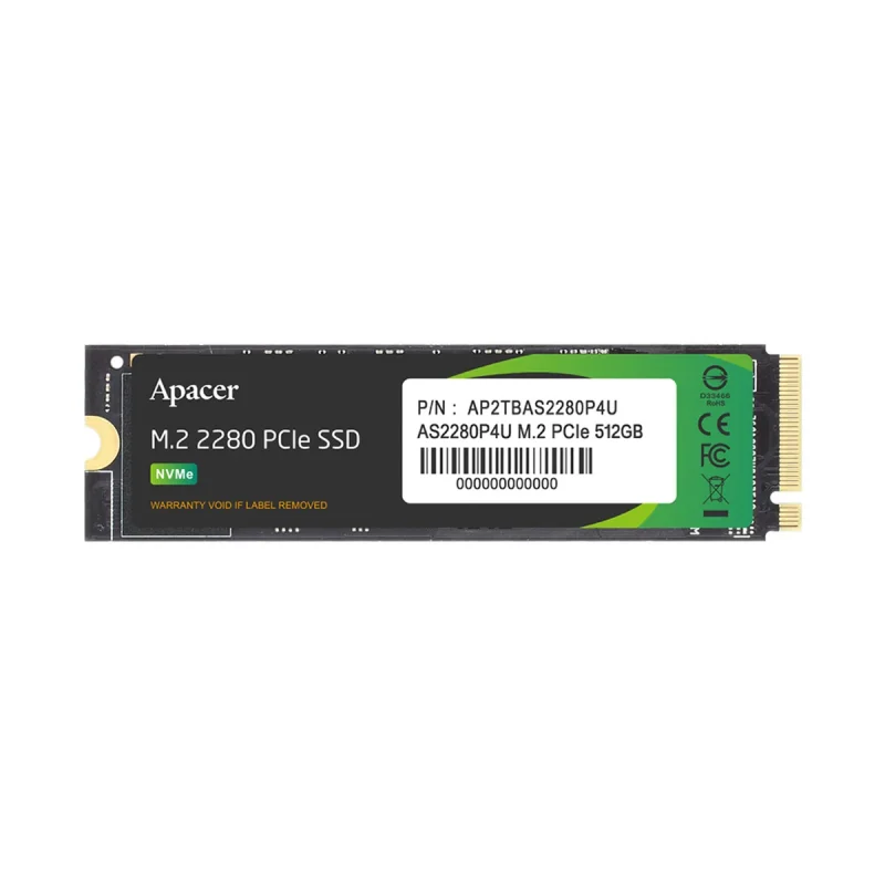 اس اس دی اینترنال PCIe Gen3 x4 اپیسر مدل AS2280P4U ظرفیت 512 گیگابایت