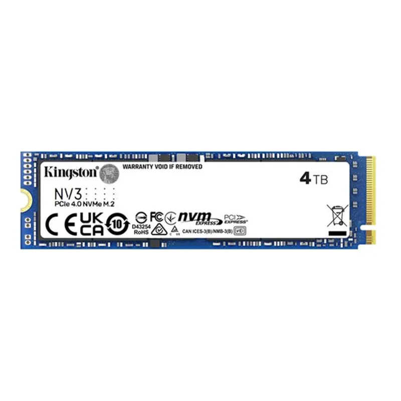 اس اس دی اینترنال PCIe Gen4 x4 کینگستون مدل SNV3S ظرفیت 4 ترابایت