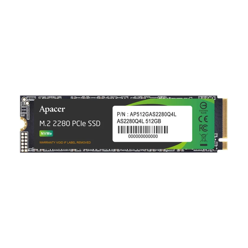 اس اس دی اینترنال PCIe Gen4 x4 اپیسر مدل AS2280Q4L ظرفیت 512 گیگابایت