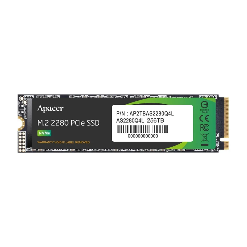 اس اس دی اینترنال PCIe Gen4 x4 اپیسر مدل AS2280Q4L ظرفیت 256 گیگابایت