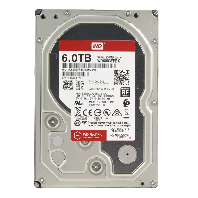 هارددیسک اینترنال وسترن دیجیتال مدل WD6003FFBX ظرفیت 6 ترابایت