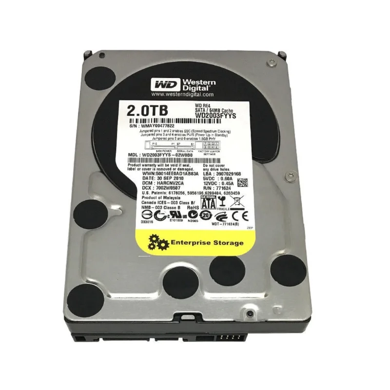 هارددیسک اینترنال وسترن دیجیتال مدل Black WD2003FYYS ظرفیت 2 ترابایت