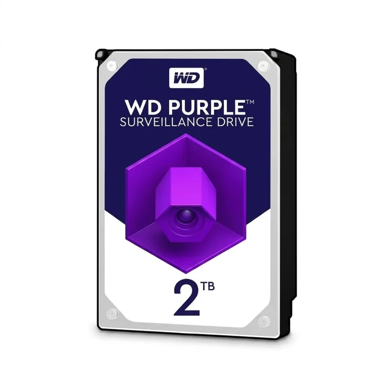 هارد دیسک اینترنال وسترن دیجیتال با رابط SATA 3.0 مدل WD 2TB Purple 64MB SATA 6Gb/s ظرفیت 2 ترابایت