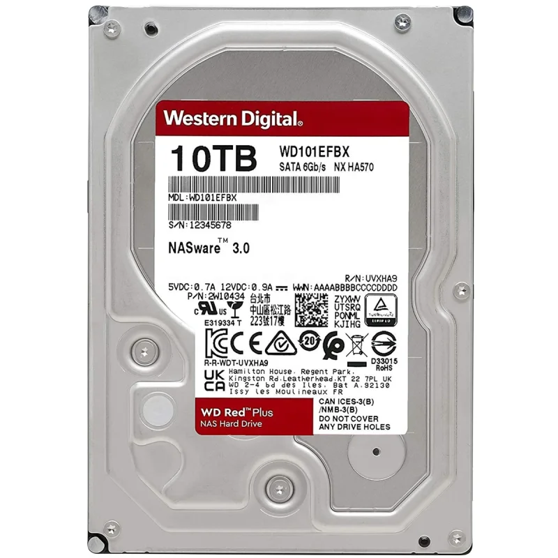 هارددیسک اینترنال وسترن دیجیتال مدل WD101EFBX ظرفیت 10 ترابایت