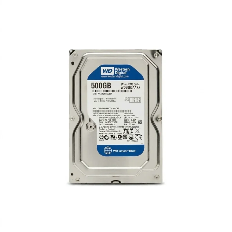 هارد دیسک اینترنال وسترن دیجیتال مدل WD BLUE WD5000AAKX ظرفیت 500 گیگابایت