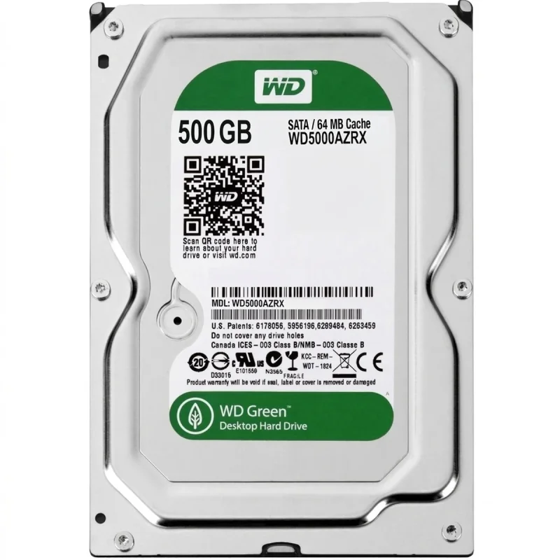 هارددیسک اینترنال وسترن دیجیتال سری سبز مدل WD5000AZRX ظرفیت 500 گیگابایت