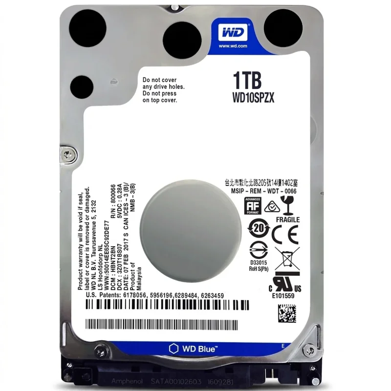 هارددیسک اینترنال وسترن دیجیتال مدل WD10SPZX ظرفیت 1 ترابایت