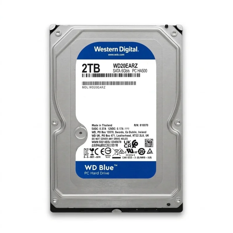 هارددیسک اینترنال وسترن دیجیتال مدل Blue WD20EARZ ظرفیت 2 ترابایت