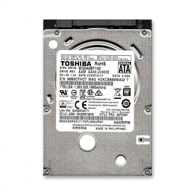 هارددیسک اینترنال توشیبا مدل MQ04abf100 ظرفیت 1 ترابایت