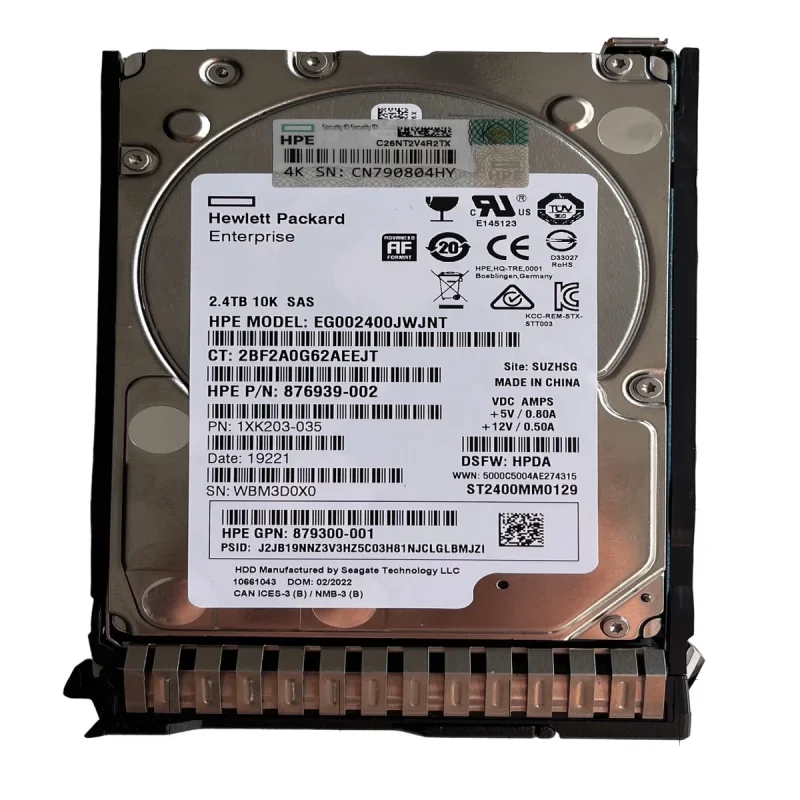 هارد دیسک سرور اینترنال اچ پی ای مدل SAS 12G Ent 10K SFF SC 881457-B21  ظرفیت 2.4 ترابایت