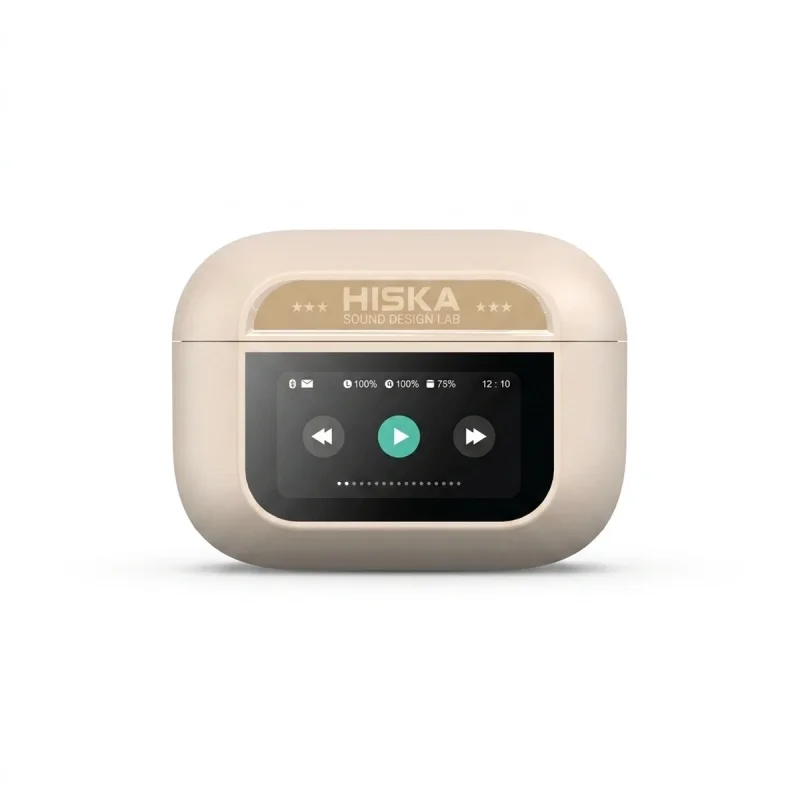 هدفون بلوتوثی هیسکا مدل FX-599 با نویز کنسلینگ فعال (ANC)، نویز کنسلینگ میکروفون (ENC)، درگاه شارژ USB Type-C، طراحی ارگونومیک و صفحه نمایش لمسی هوشمند