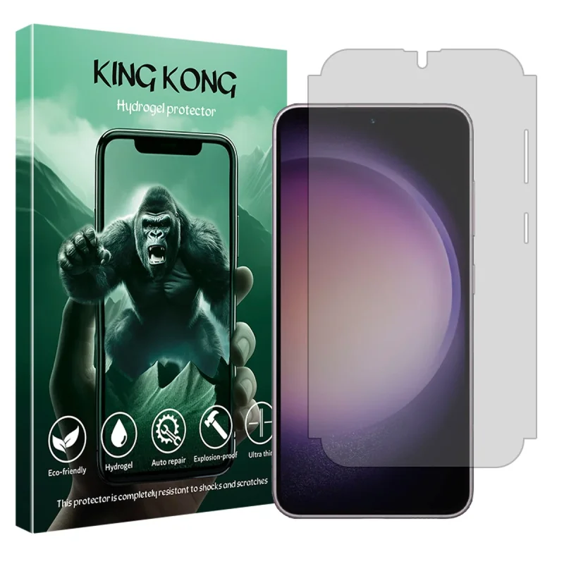 محافظ صفحه نمایش شفاف کینگ کونگ مدل Tough مناسب برای گوشی موبایل سامسونگ Galaxy S23