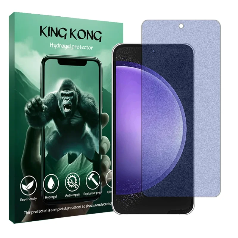 محافظ صفحه نمایش مات ضداشعه آبی کینگ کونگ مدل Tough مناسب برای گوشی موبایل سامسونگ Galaxy S23 FE