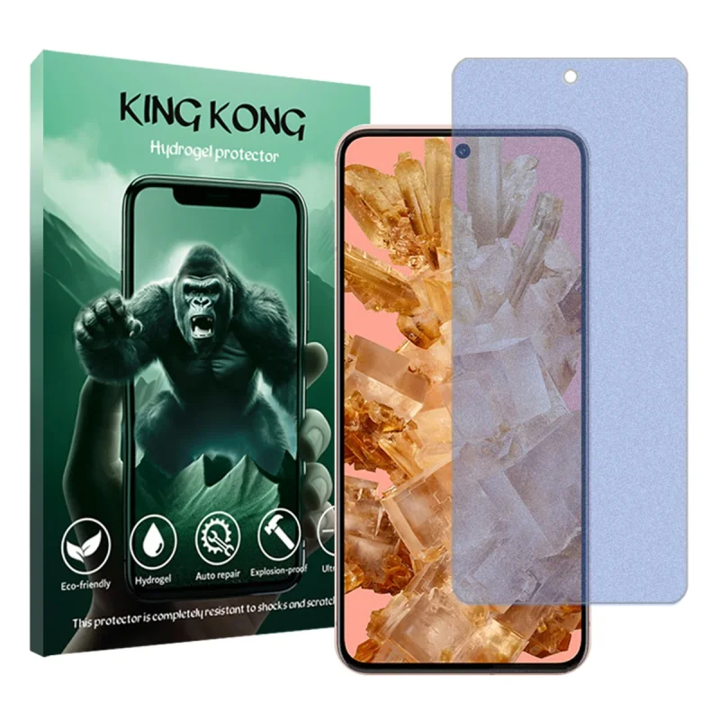 محافظ صفحه نمایش مات ضداشعه آبی کینگ کونگ مدل Tough مناسب برای گوشی موبایل گوگل Pixel 8