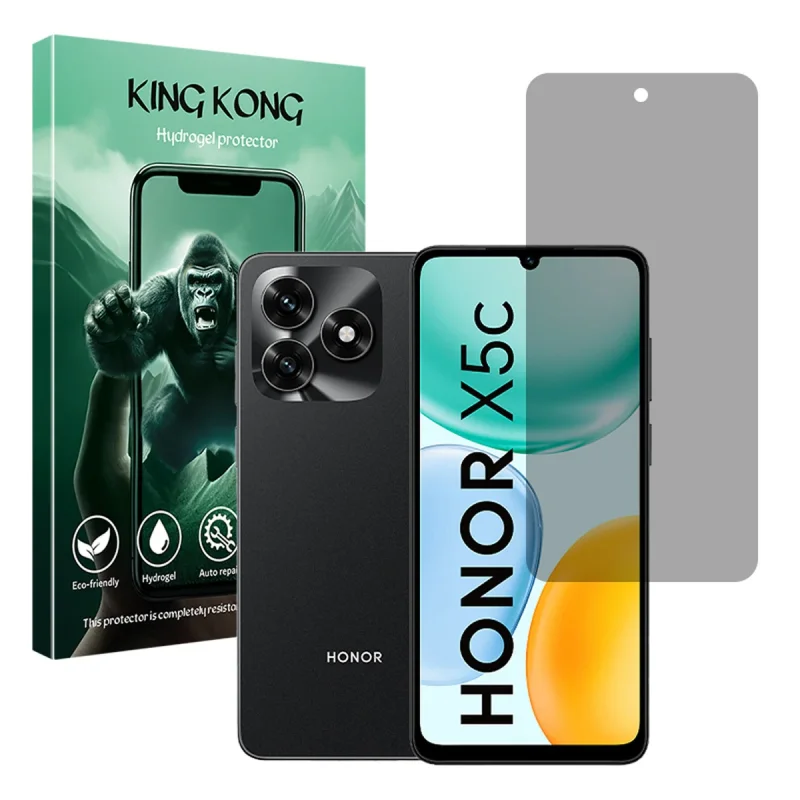 محافظ صفحه نمایش حریم شخصی کینگ کونگ مدل Tough مناسب برای گوشی موبایل آنر X5c