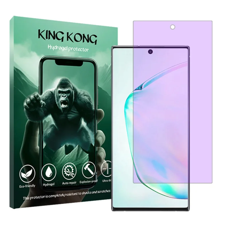 محافظ صفحه نمایش ضداشعه بنفش کینگ کونگ مدل Tough مناسب برای گوشی موبایل سامسونگ Galaxy Note 10 Plus 5G