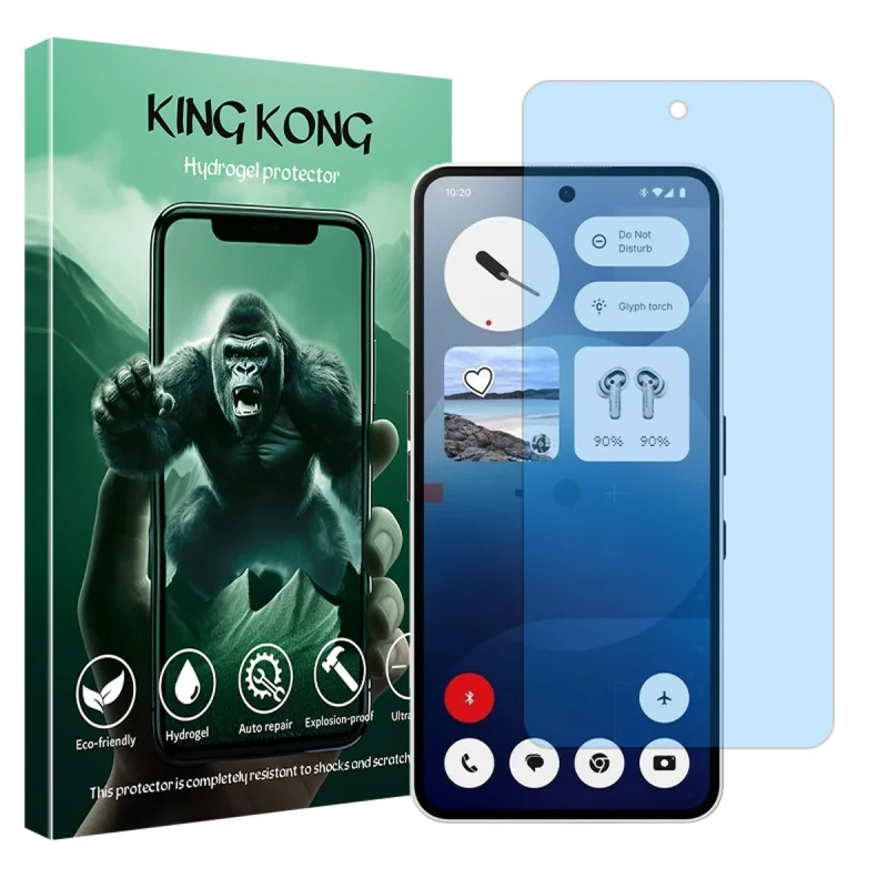 محافظ صفحه نمایش مات آنتی بلو کینگ کونگ مدل Tough مناسب برای گوشی موبایل ناتینگ Phone 3a Pro