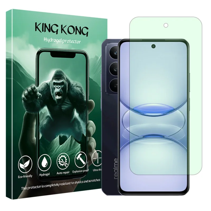 محافظ صفحه نمایش گرین لایت کینگ کونگ مدل هیدروژلی مناسب برای گوشی موبایل ریلمی C75x